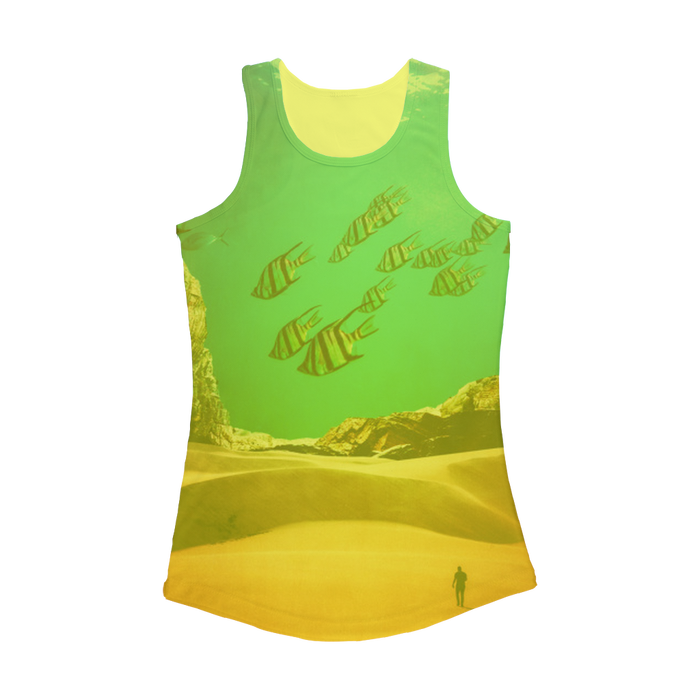 VIRGIN TEEZ Women Tank top Electric Yellow / XS Inside the Cave Women Performance Tank Top