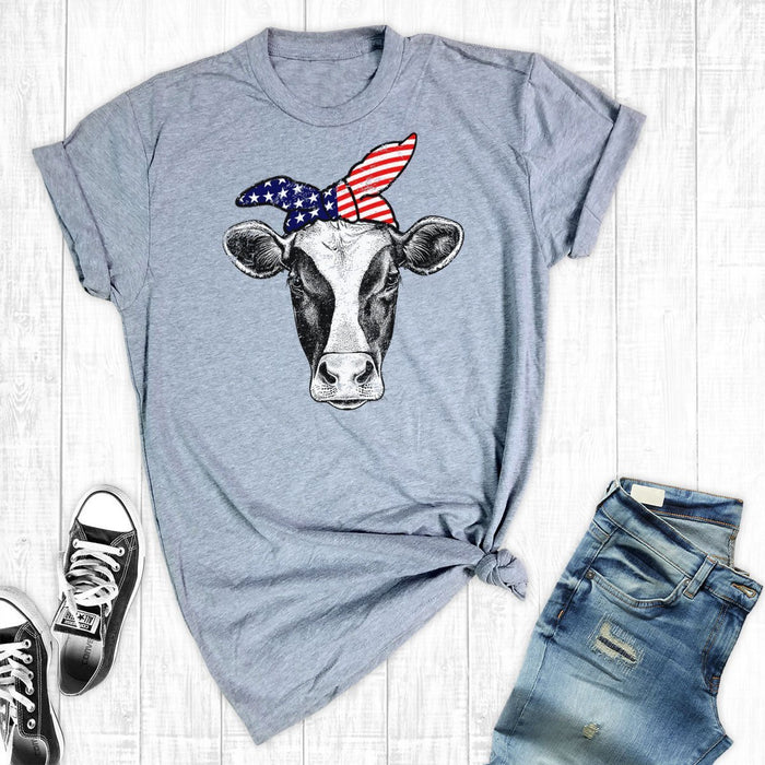 Hipster Cow Tee Shirt