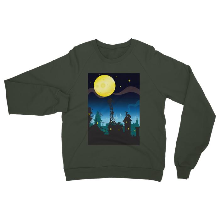 VIRGIN TEEZ Sweat shirt Olive Green / S It must be Cheese Classic Adult Sweatshirt