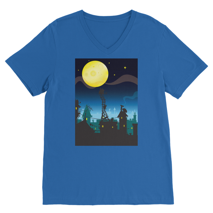 VIRGIN TEEZ Men T-Shirts Royal / Unisex / S It must be Cheese Premium V-Neck T-Shirt