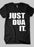 Fahad Khan T-shirt SMALL / Black JUST DUA IT Islamic Half Sleeves T-shirt