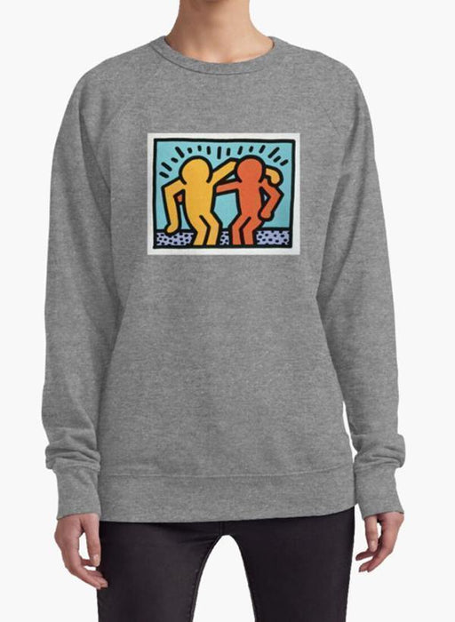 Huma Ijaz Sweat Shirt Keith Haring Two 2 Art WOMEN SWEAT SHIRT