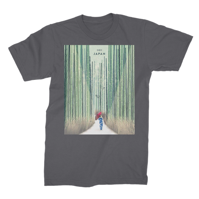 VIRGIN TEEZ Men T-Shirts Dark Grey / Male / S 京都市 (Kyoto) Premium Jersey Men's T-Shirt