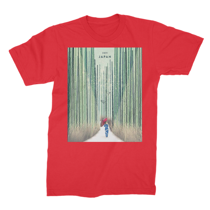 VIRGIN TEEZ Men T-Shirts Red / Male / S 京都市 (Kyoto) Premium Jersey Men's T-Shirt