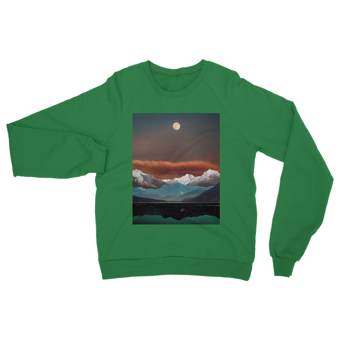VIRGIN TEEZ Sweat Shirt Kelly Green / S Landscape Collage No. 2 Classic Adult Sweatshirt
