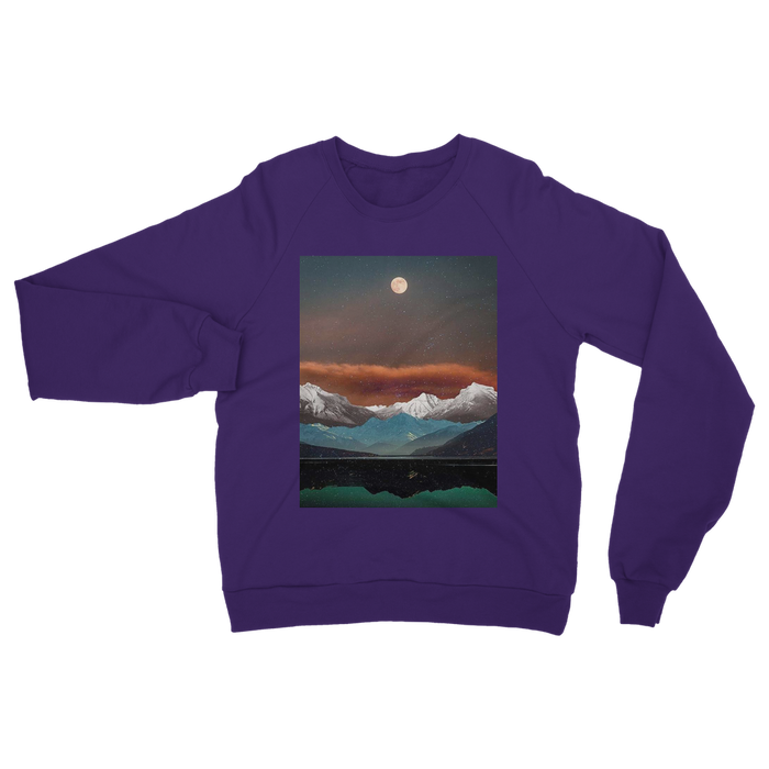 VIRGIN TEEZ Sweat Shirt Purple / S Landscape Collage No. 2 Classic Adult Sweatshirt