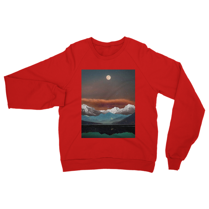 VIRGIN TEEZ Sweat Shirt Red / S Landscape Collage No. 2 Classic Adult Sweatshirt