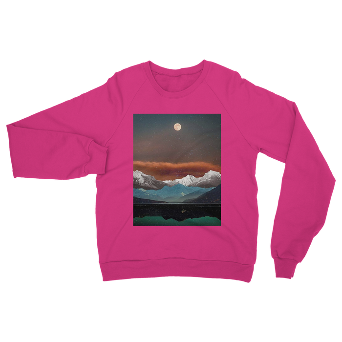VIRGIN TEEZ Sweat Shirt Safety Pink / S Landscape Collage No. 2 Classic Adult Sweatshirt
