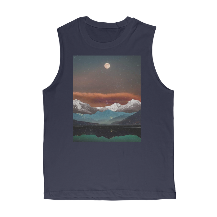 VIRGIN TEEZ Tank Top Navy / Unisex / S Landscape Collage No. 2 Premium Adult Muscle Top