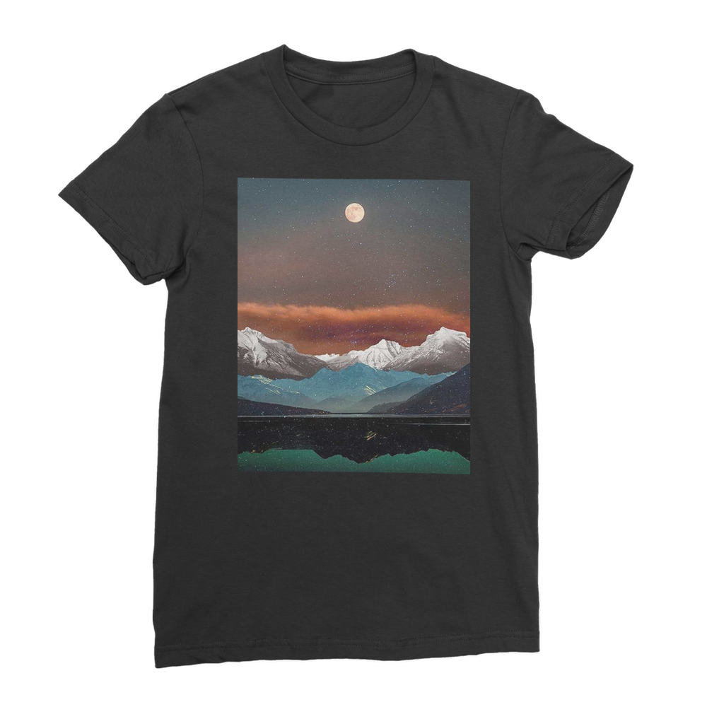 VIRGIN TEEZ Women T-Shirt Black / Female / S Landscape Collage No. 2 Premium Jersey Women's T-Shirt