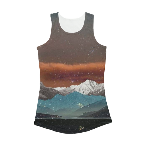 VIRGIN TEEZ Women Tank top White / XS Landscape Collage No. 2 Women Performance Tank Top