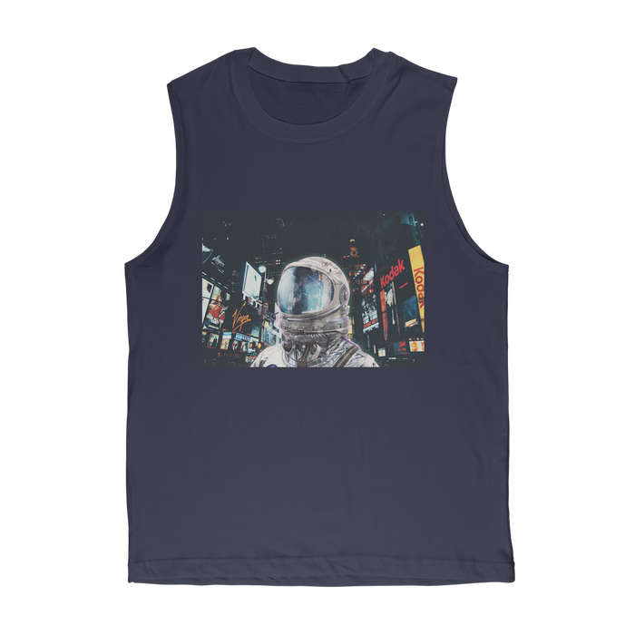 VIRGIN TEEZ Tank Top Navy / Unisex / S Late Night Life Premium Adult Muscle Top