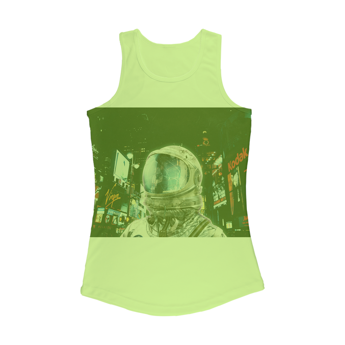 VIRGIN TEEZ Women Tank top Electric Green / XS Late Night Life Women Performance Tank Top