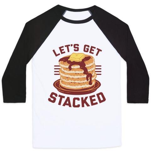 Virgin Teez  Baseball Tee Unisex Classic Baseball Tee / x-small / White/Black LET'S GET STACKED UNISEX CLASSIC BASEBALL TEE