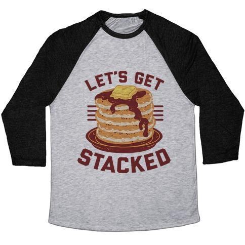 Virgin Teez  Baseball Tee Unisex Tri-Blend Baseball Tee / small / Athletic Gray / Black LET'S GET STACKED UNISEX TRI-BLEND BASEBALL TEE