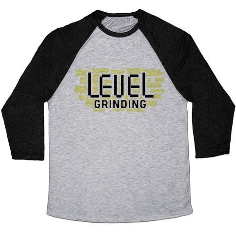 Virgin Teez  Baseball Tee Unisex Tri-Blend Baseball Tee / small / Athletic Gray / Black LEVEL GRINDING UNISEX TRI-BLEND BASEBALL TEE