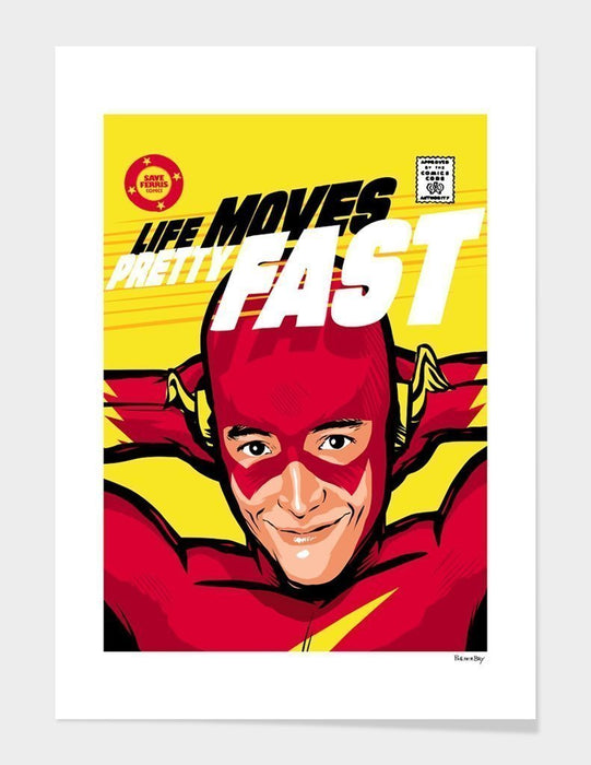 LUVD Framed Art Prints Life Moves Pretty Fast Frame