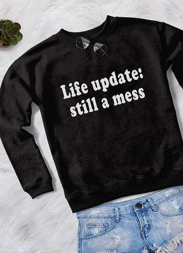Sadaf Hamid Sweat Shirt LIFE UPDATES WOMEN SWEAT SHIRT