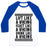 Virgin Teez  Baseball Tee Unisex Classic Baseball Tee / x-small / White/Blue LIFT, FEAST, DRINK LIKE A VIKING UNISEX CLASSIC BASEBALL TEE