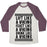 Virgin Teez  Baseball Tee Unisex Tri-Blend Baseball Tee / small / Oatmeal / Maroon LIFT, FEAST, DRINK LIKE A VIKING UNISEX TRI-BLEND BASEBALL TEE