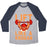 Virgin Teez  Baseball Tee Unisex Tri-Blend Baseball Tee / small / Athletic Gray / Navy LIFT LIKE A KROGAN UNISEX TRI-BLEND BASEBALL TEE