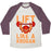 Virgin Teez  Baseball Tee Unisex Tri-Blend Baseball Tee / small / Oatmeal / Maroon LIFT LIKE A KROGAN UNISEX TRI-BLEND BASEBALL TEE