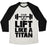 Virgin Teez  Baseball Tee Unisex Tri-Blend Baseball Tee / small / Oatmeal / Black LIFT LIKE A TITAN UNISEX TRI-BLEND BASEBALL TEE
