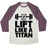 Virgin Teez  Baseball Tee Unisex Tri-Blend Baseball Tee / small / Oatmeal / Maroon LIFT LIKE A TITAN UNISEX TRI-BLEND BASEBALL TEE
