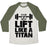 Virgin Teez  Baseball Tee Unisex Tri-Blend Baseball Tee / small / Oatmeal / Moss LIFT LIKE A TITAN UNISEX TRI-BLEND BASEBALL TEE