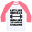 Virgin Teez  Baseball Tee Unisex Classic Baseball Tee / x-small / White/Neon Pink LIFT LIKE GODZILLA, RUN LIKE THE TERRIFIED CIVILIANS UNISEX CLASSIC BASEBALL TEE
