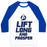 Virgin Teez  Baseball Tee Unisex Classic Baseball Tee / x-small / White/Blue LIFT LONG AND PROSPER UNISEX CLASSIC BASEBALL TEE