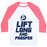 Virgin Teez  Baseball Tee Unisex Classic Baseball Tee / x-small / White/Neon Pink LIFT LONG AND PROSPER UNISEX CLASSIC BASEBALL TEE