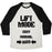 Virgin Teez  Baseball Tee Unisex Tri-Blend Baseball Tee / small / Oatmeal / Black LIFT MODE: HARD UNISEX TRI-BLEND BASEBALL TEE