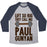 Virgin Teez  Baseball Tee Unisex Tri-Blend Baseball Tee / small / Athletic Gray / Navy LIFT SO BIG THEY CALL ME PAUL GUNYAN UNISEX TRI-BLEND BASEBALL TEE