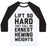Virgin Teez  Baseball Tee Unisex Classic Baseball Tee / x-small / White/Black LIFT SO HARD THE CALL ME ERNEST HEMINGWEIGHTS UNISEX CLASSIC BASEBALL TEE