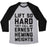 Virgin Teez  Baseball Tee Unisex Tri-Blend Baseball Tee / small / Athletic Gray / Black LIFT SO HARD THE CALL ME ERNEST HEMINGWEIGHTS UNISEX TRI-BLEND BASEBALL TEE