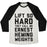 Virgin Teez  Baseball Tee Unisex Tri-Blend Baseball Tee / small / Oatmeal / Black LIFT SO HARD THE CALL ME ERNEST HEMINGWEIGHTS UNISEX TRI-BLEND BASEBALL TEE
