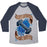 Virgin Teez  Baseball Tee Unisex Tri-Blend Baseball Tee / small / Athletic Gray / Navy LIFT WEIGHTS NOT HATE UNISEX TRI-BLEND BASEBALL TEE