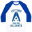 Virgin Teez  Baseball Tee Unisex Classic Baseball Tee / x-small / White/Blue LIFTING FOR THE ALLIANCE UNISEX CLASSIC BASEBALL TEE
