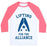 Virgin Teez  Baseball Tee Unisex Classic Baseball Tee / x-small / White/Neon Pink LIFTING FOR THE ALLIANCE UNISEX CLASSIC BASEBALL TEE