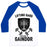 Virgin Teez  Baseball Tee Unisex Classic Baseball Tee / x-small / White/Blue LIFTING HARD FROM HERE TO GAINDOR UNISEX CLASSIC BASEBALL TEE