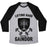 Virgin Teez  Baseball Tee Unisex Tri-Blend Baseball Tee / small / Athletic Gray / Black LIFTING HARD FROM HERE TO GAINDOR UNISEX TRI-BLEND BASEBALL TEE