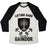 Virgin Teez  Baseball Tee Unisex Tri-Blend Baseball Tee / small / Oatmeal / Black LIFTING HARD FROM HERE TO GAINDOR UNISEX TRI-BLEND BASEBALL TEE