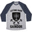 Virgin Teez  Baseball Tee Unisex Tri-Blend Baseball Tee / small / Athletic Gray / Navy LIFTING HARD FROM HERE TO GAINDOR UNISEX TRI-BLEND BASEBALL TEE