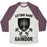 Virgin Teez  Baseball Tee Unisex Tri-Blend Baseball Tee / small / Oatmeal / Maroon LIFTING HARD FROM HERE TO GAINDOR UNISEX TRI-BLEND BASEBALL TEE