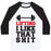Virgin Teez  Baseball Tee Unisex Classic Baseball Tee / x-small / White/Black LIFTING: I LIKE THAT SHIT UNISEX CLASSIC BASEBALL TEE