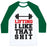Virgin Teez  Baseball Tee Unisex Classic Baseball Tee / x-small / White/Dark Green LIFTING: I LIKE THAT SHIT UNISEX CLASSIC BASEBALL TEE
