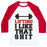 Virgin Teez  Baseball Tee Unisex Classic Baseball Tee / x-small / White/Red LIFTING: I LIKE THAT SHIT UNISEX CLASSIC BASEBALL TEE