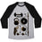 Virgin Teez  Baseball Tee Unisex Tri-Blend Baseball Tee / small / Athletic Gray / Black LIFTING ITEMS UNISEX TRI-BLEND BASEBALL TEE
