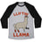 Virgin Teez  Baseball Tee Unisex Tri-Blend Baseball Tee / small / Athletic Gray / Black LIFTING LLAMA UNISEX TRI-BLEND BASEBALL TEE
